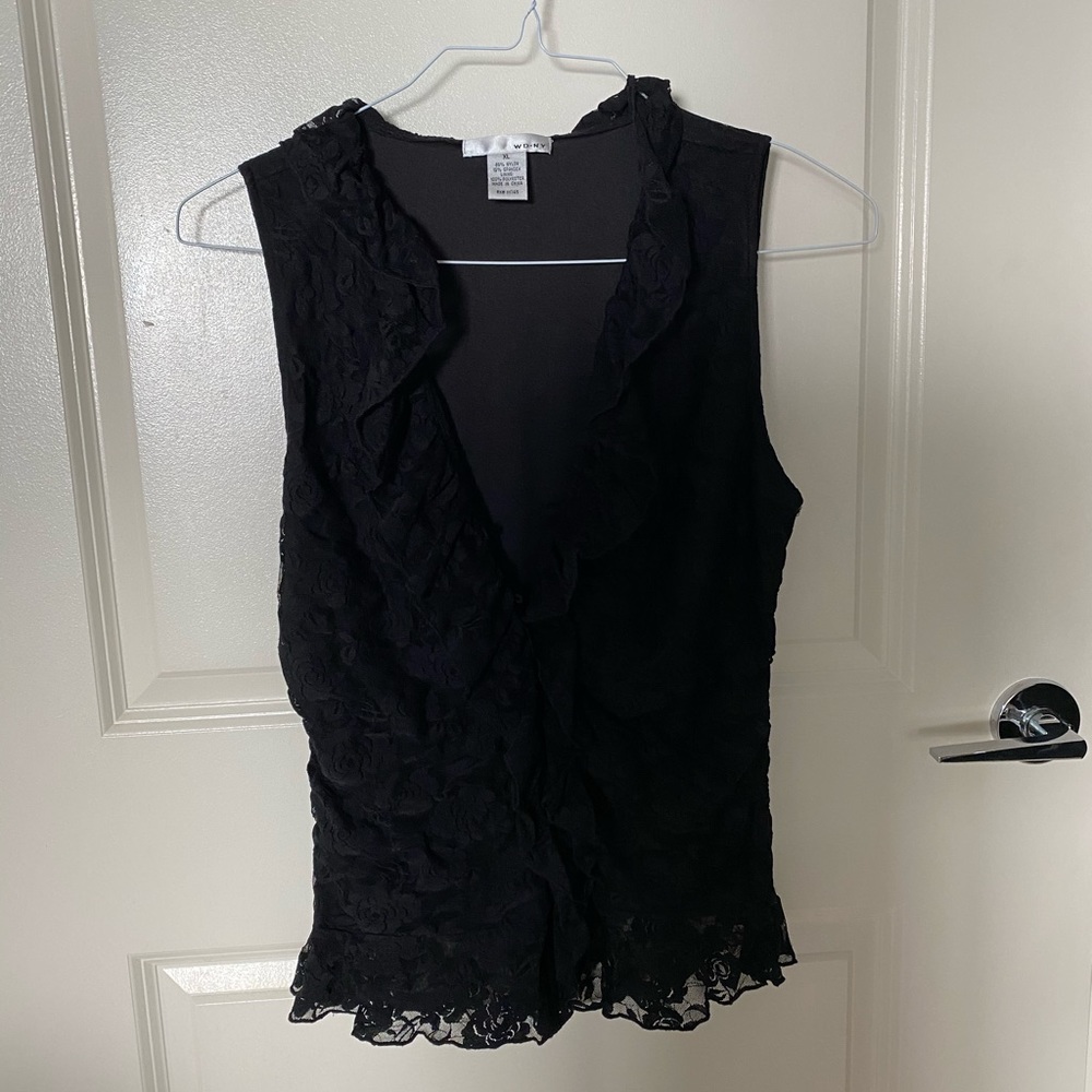 Black lace top